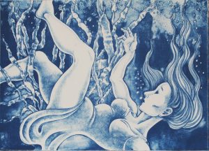 Dreaming Cantre’r Gwaelod lithograph by Gini Wade