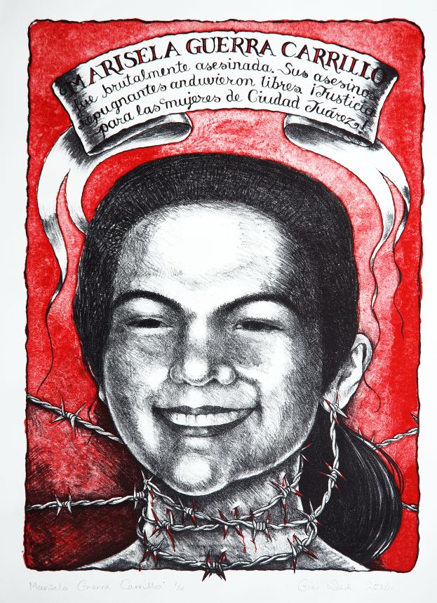 Marisela Guerra Carrillo lithograph by Gini Wade